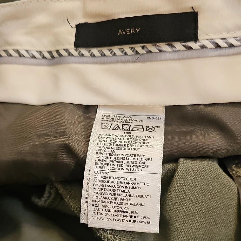 Banana Republic Avery Pant Olive Green Size 4 - Picture 10 of 13